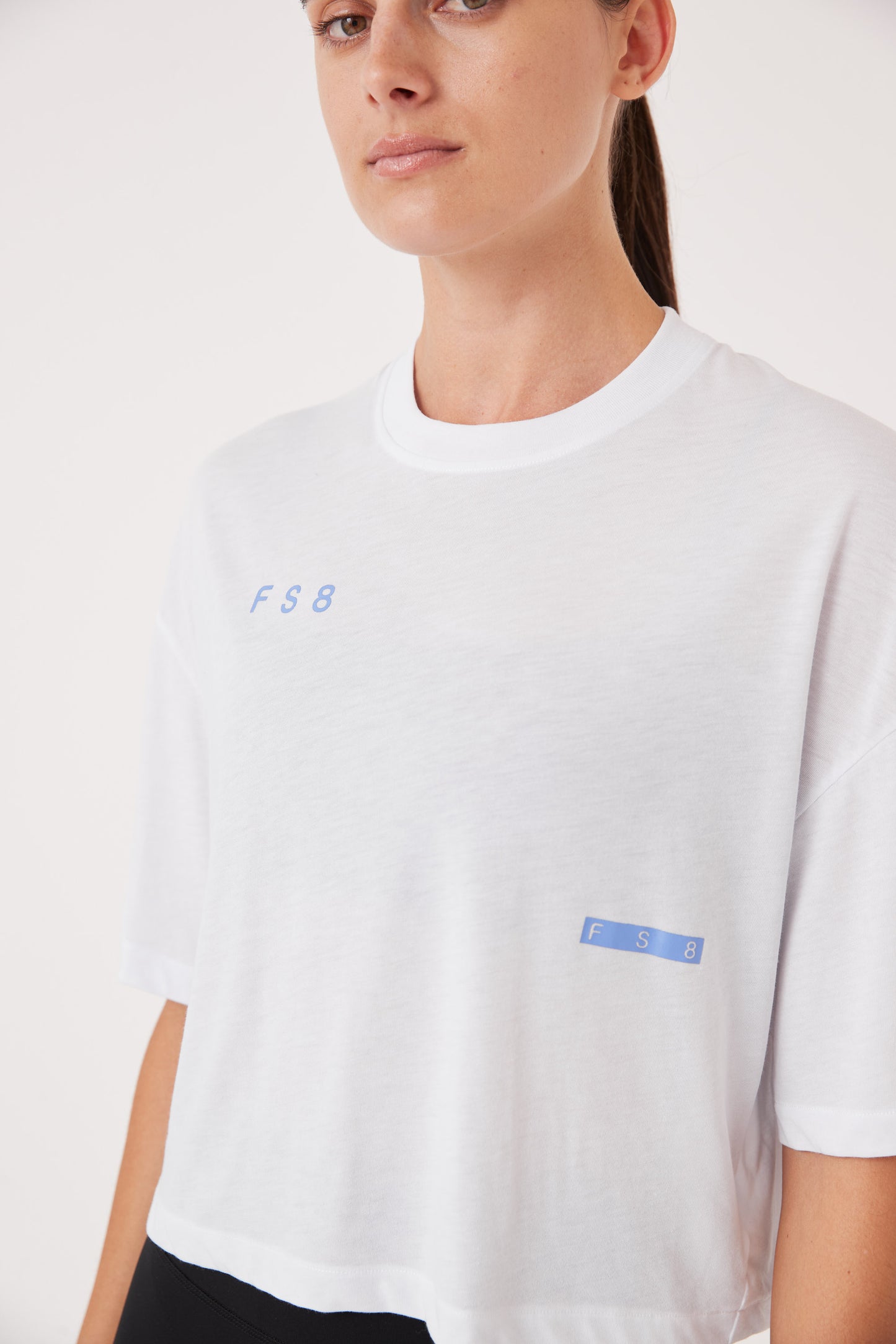 RecGen X FS8 Oxy Crop Tee, White