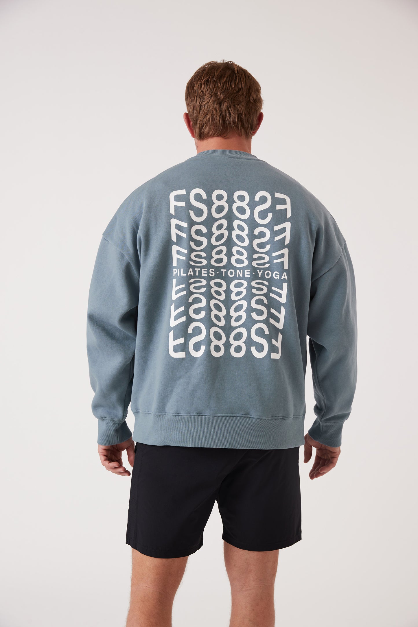 RecGen - Unisex Rest Fleece Crew, Chalk Blue
