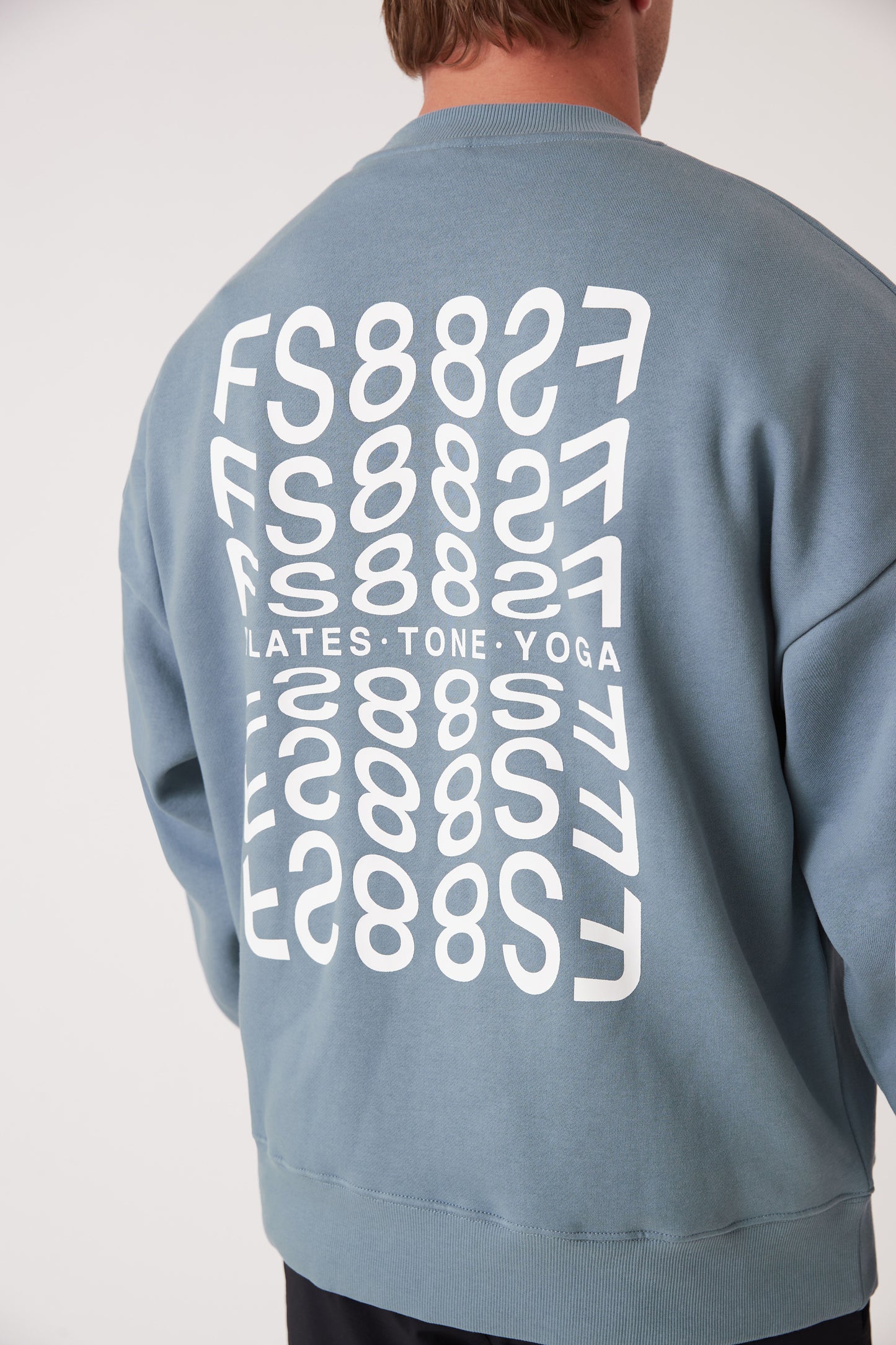 RecGen - Unisex Rest Fleece Crew, Chalk Blue