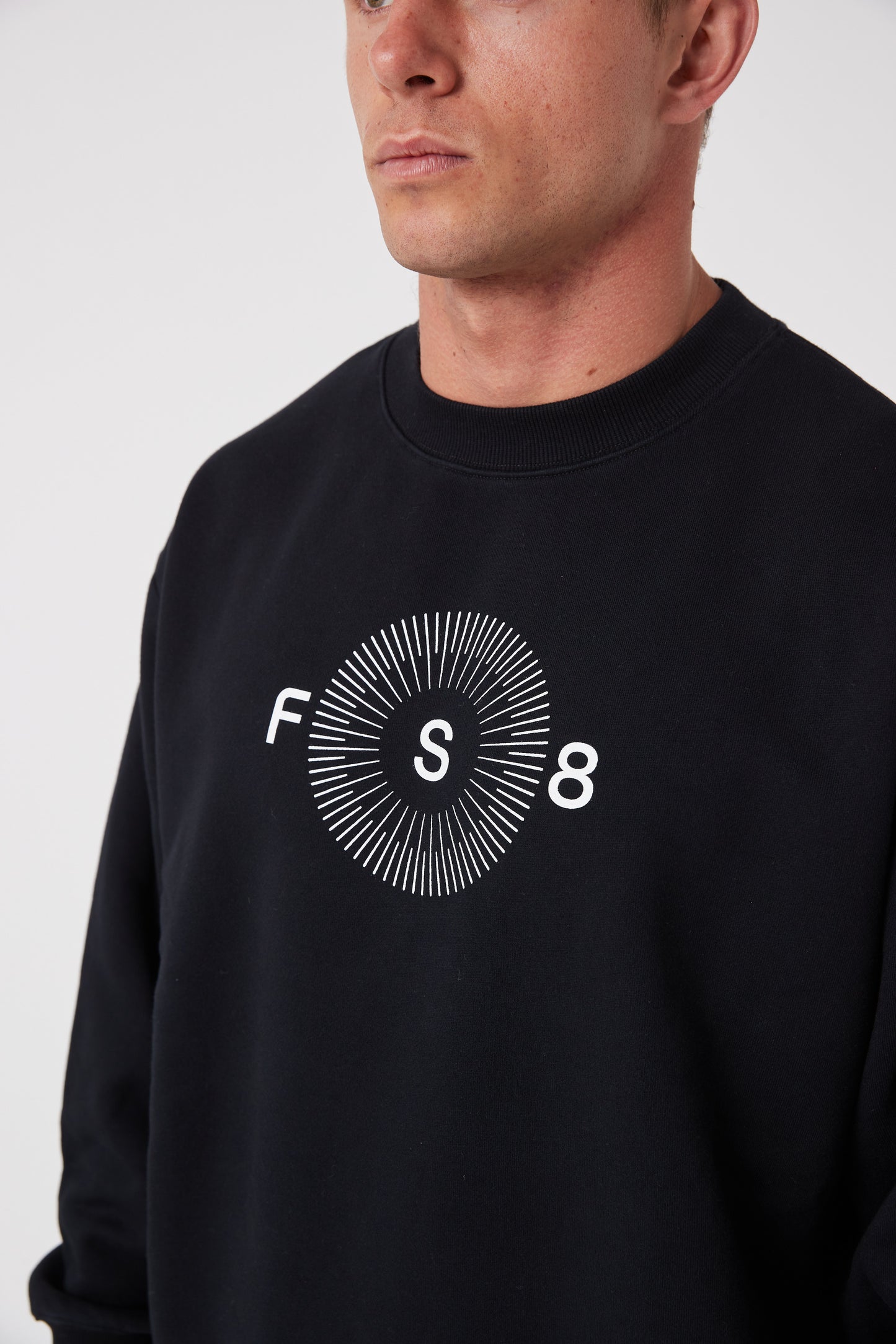RecGen X FS8 Uniform - Men's Rest Fleece Crew, Black