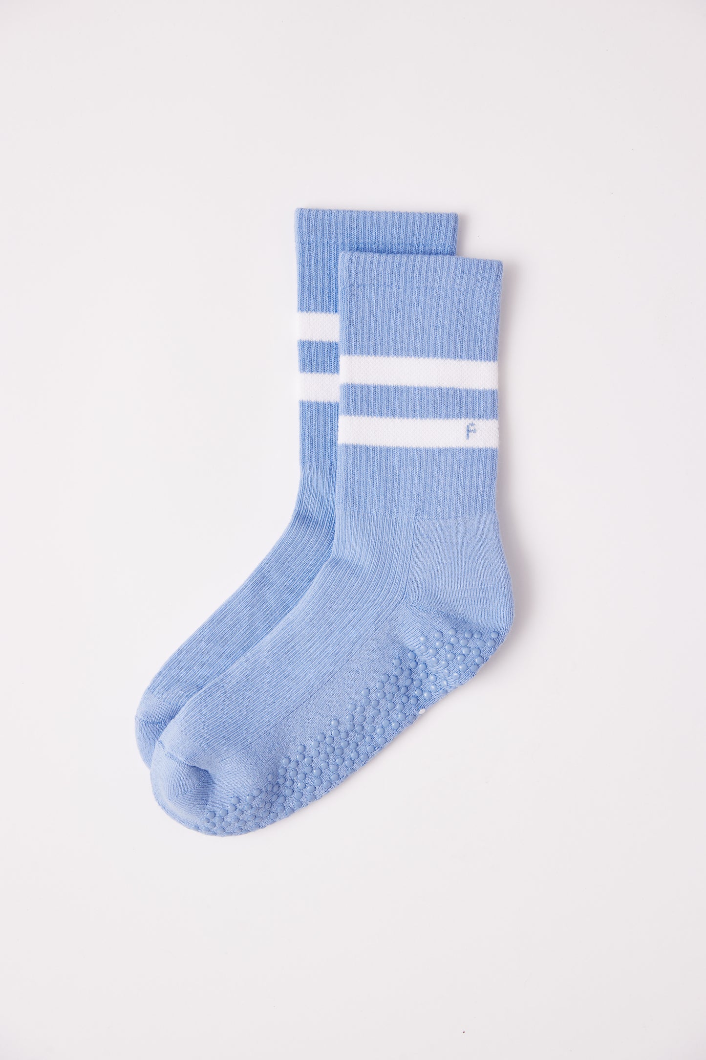 FS8 Crew Grip Sock - Lavender & White Stripe
