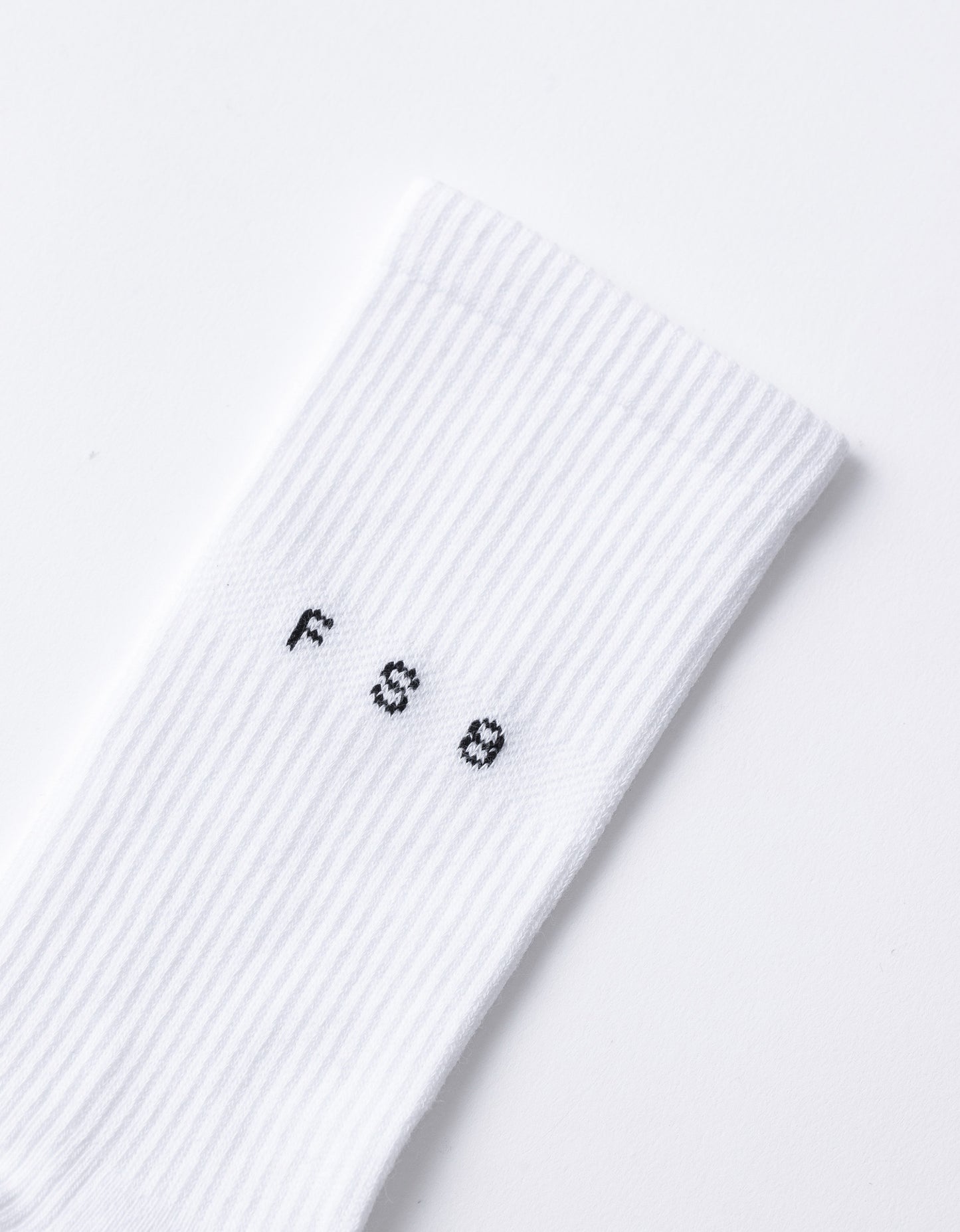 FS8 Crew Grip Sock - White Marle