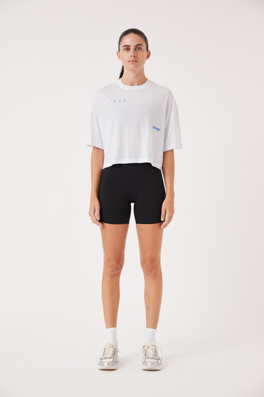 RecGen X FS8 Oxy Crop Tee, White