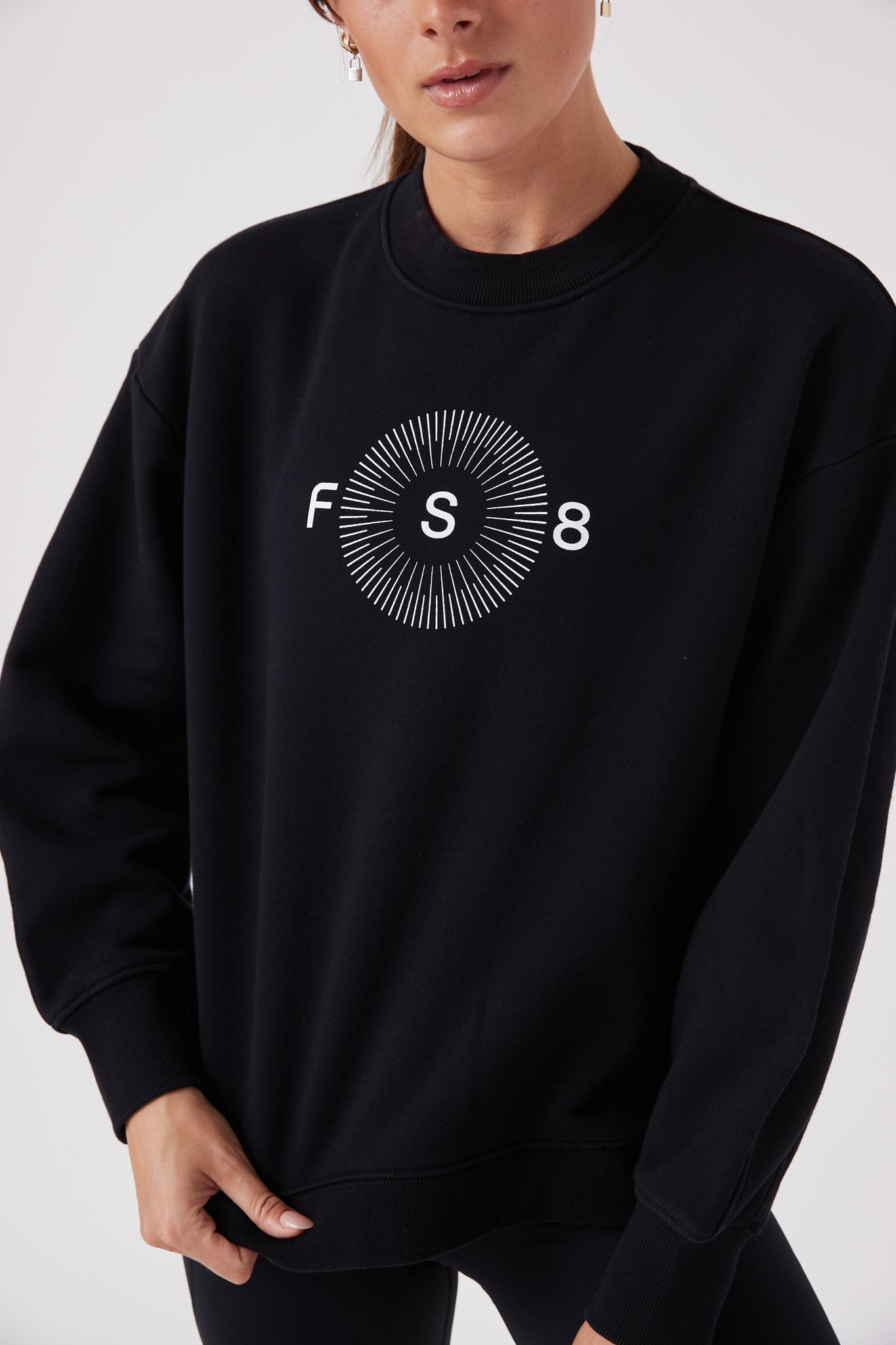 RecGen X FS8 Uniform - Women's Rest Fleece Crew, Black