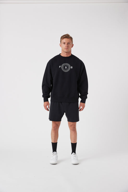 RecGen X FS8 Uniform - Men's Rest Fleece Crew, Black