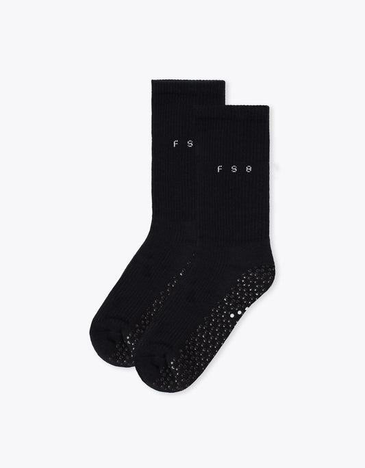 FS8 Crew Grip Sock - Black