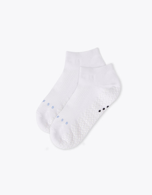 FS8 Ankle Grip Sock - White Marle
