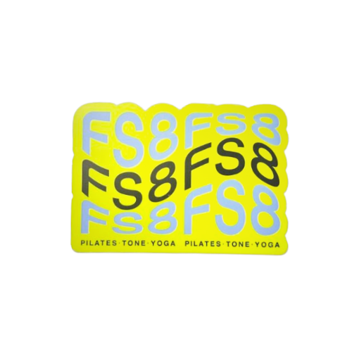 FS8 'Pilates. Tone. Yoga' Sticker